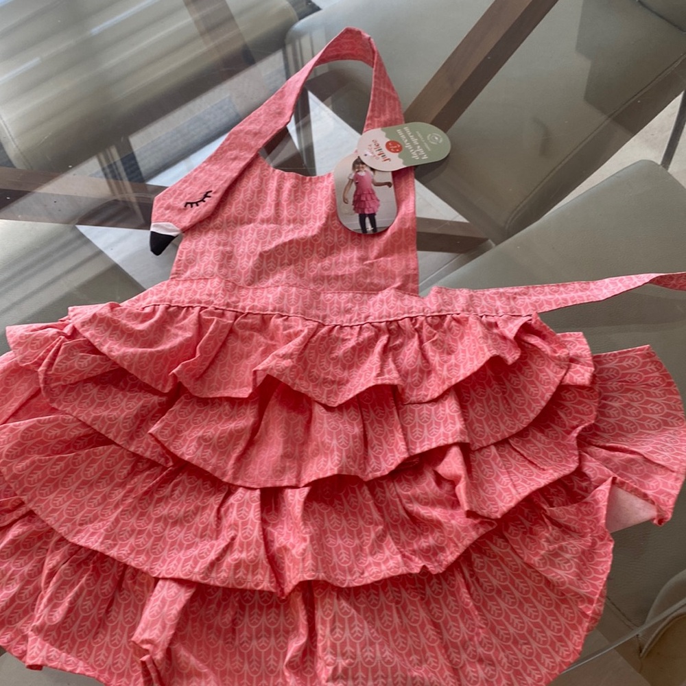 Flamingo kids apron